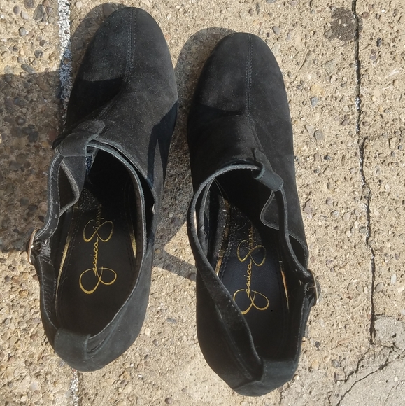 Black suede stiletto heels - Picture 4 of 4